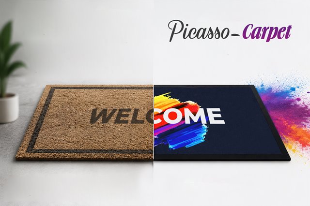 Traditional printing compared with Picasso-Belt digital printing